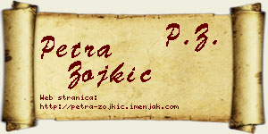 Petra Zojkić vizit kartica